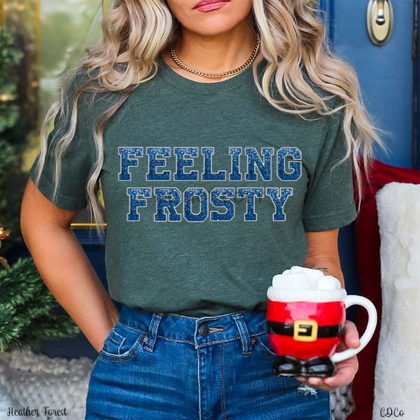 Feeling Frosty Faux Sequin Embroidery DTF