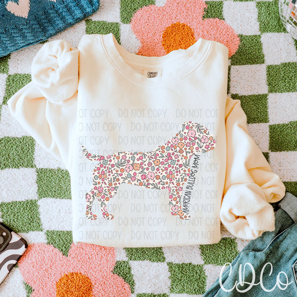 Dog Mom Floral 3 of 6 DTF