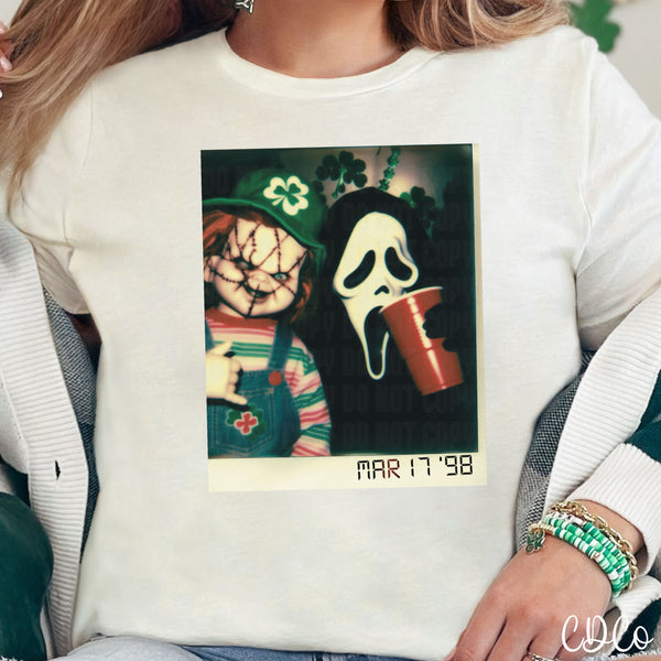 Horror St Pats Polaroid DTF