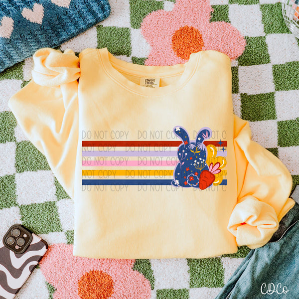 Retro Stripe Easter DTF