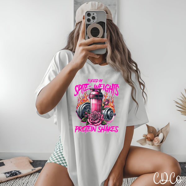Fueled By Spite Weights Protein Shakes 5323 DTF