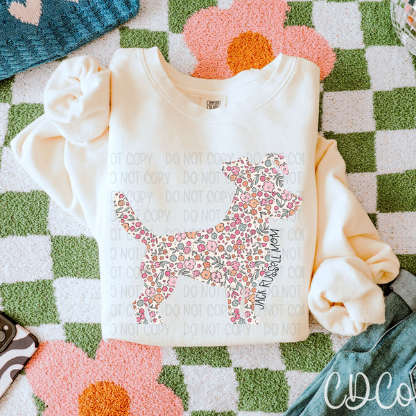 Dog Mom Floral 4 of 6 DTF