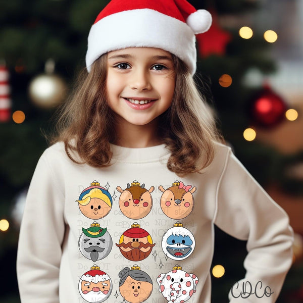 Rudolph Crew Ornaments DTF