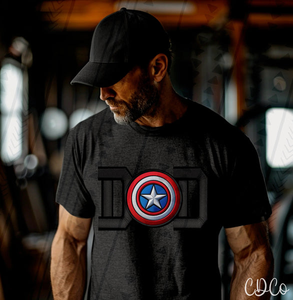 Dad Heroes Faux Embroidery (13 options) DTF