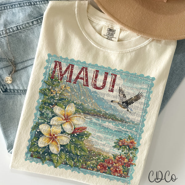 Vacation/Landforms/POI Destination Stamps Vintage 1 of 4 DTF