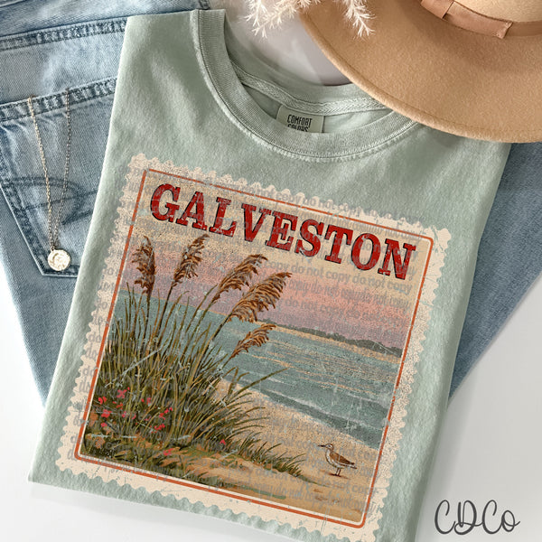 Vacation/Landforms/POI Destination Stamps Vintage 1 of 4 DTF