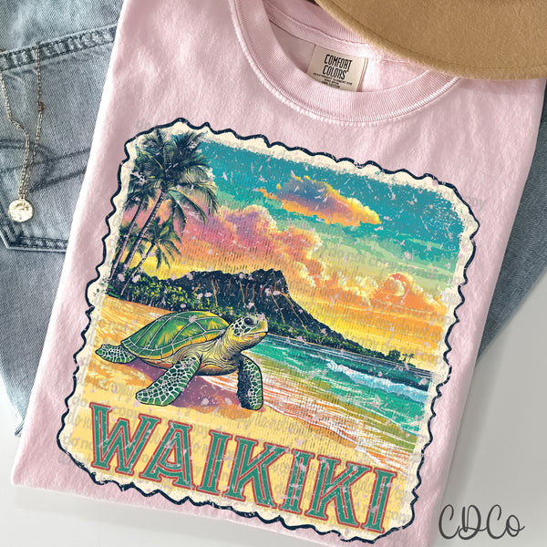 Vacation/Landforms/POI Destination Stamps Vintage 1 of 4 DTF