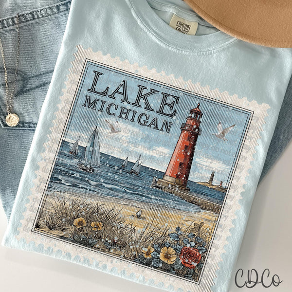 Vacation/Landforms/POI Destination Stamps Vintage 2 of 4 DTF