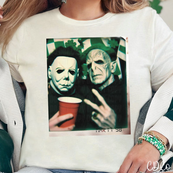 Horror St Pats Polaroid DTF
