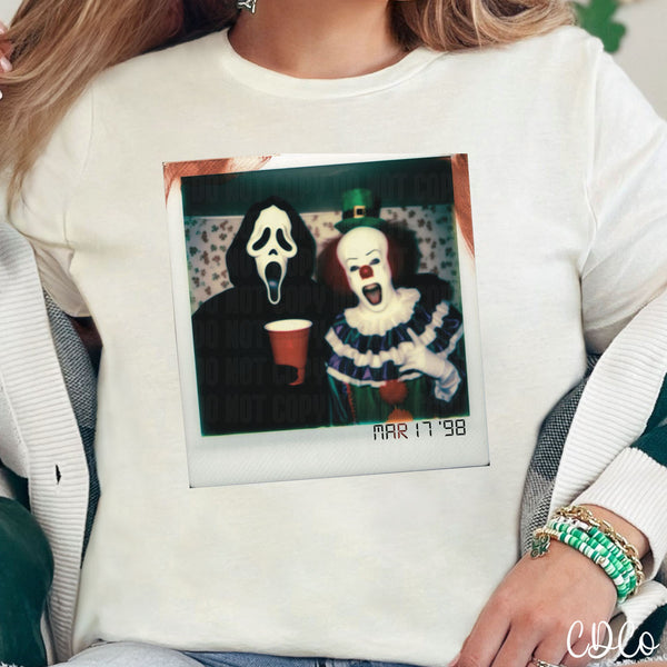 Horror St Pats Polaroid DTF