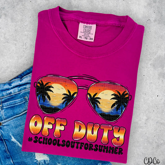 Off Duty Schools Out for Summer DTF