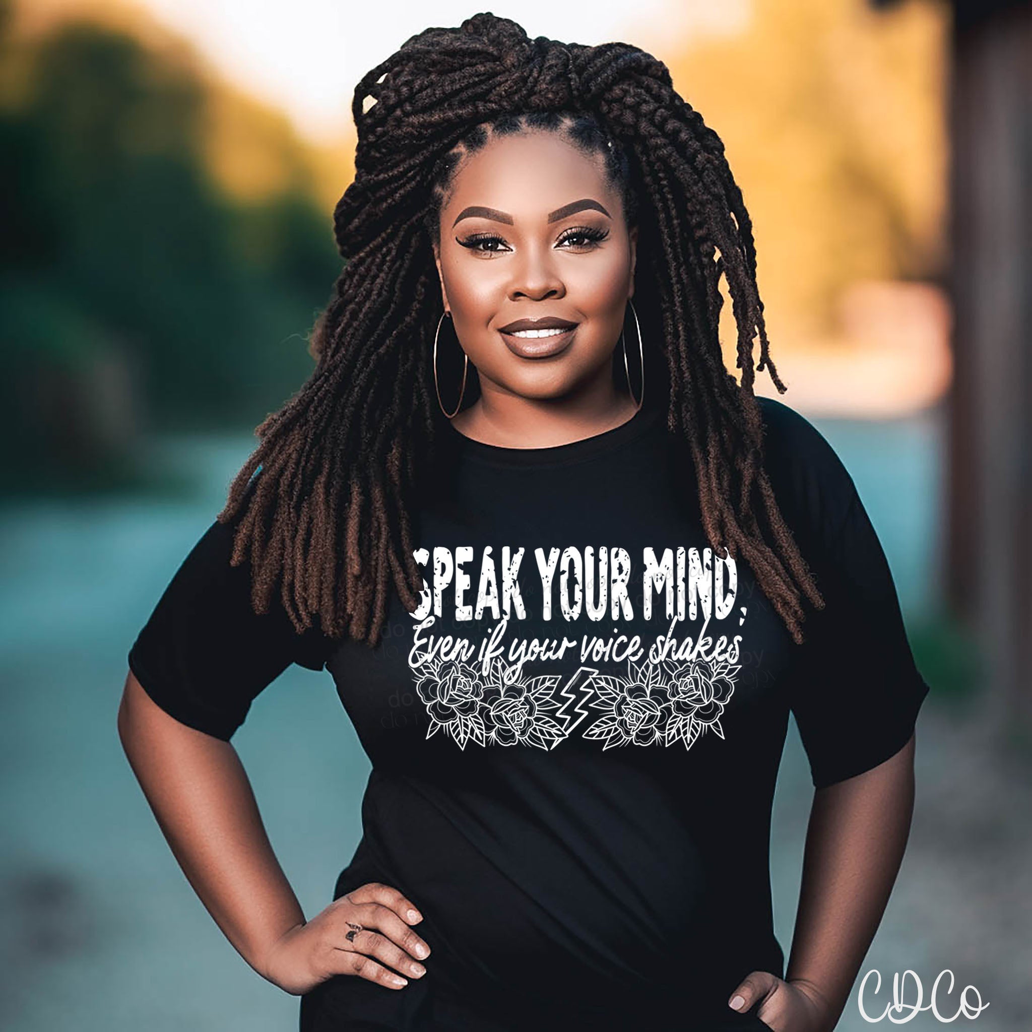 Speak Your Mind Even If Your Voice Shakes (325°) Chase Design Co.