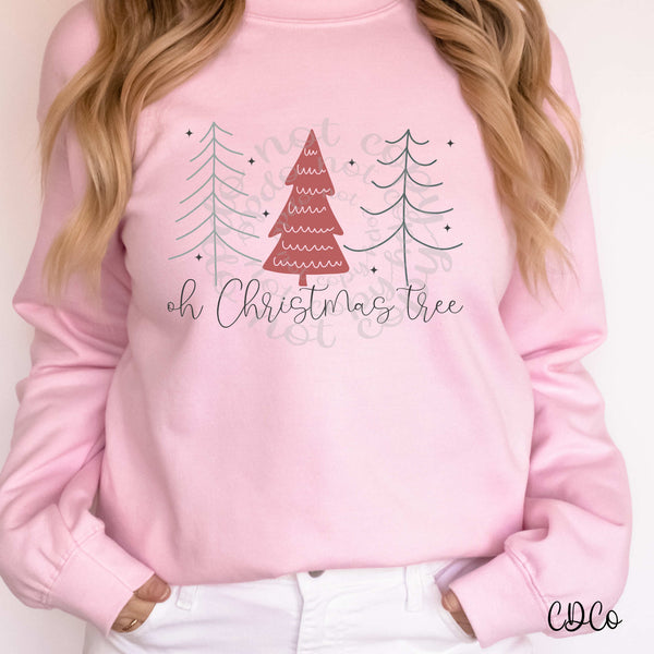 Oh Christmas Tree Trio Simple DTF