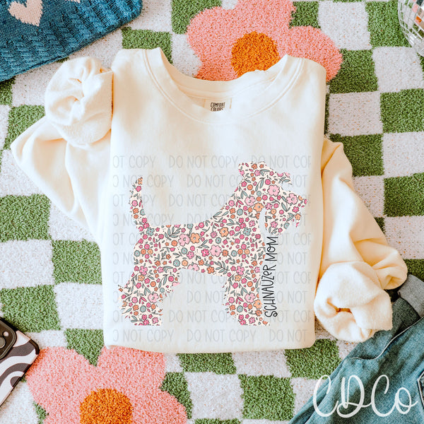 Dog Mom Floral 3 of 6 DTF