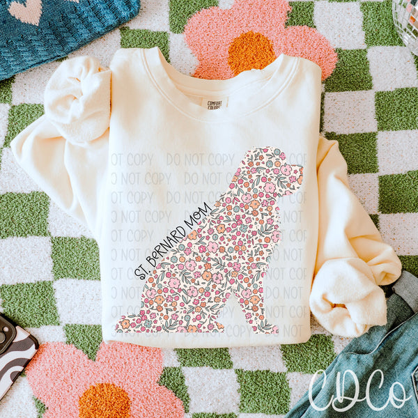Dog Mom Floral 3 of 6 DTF