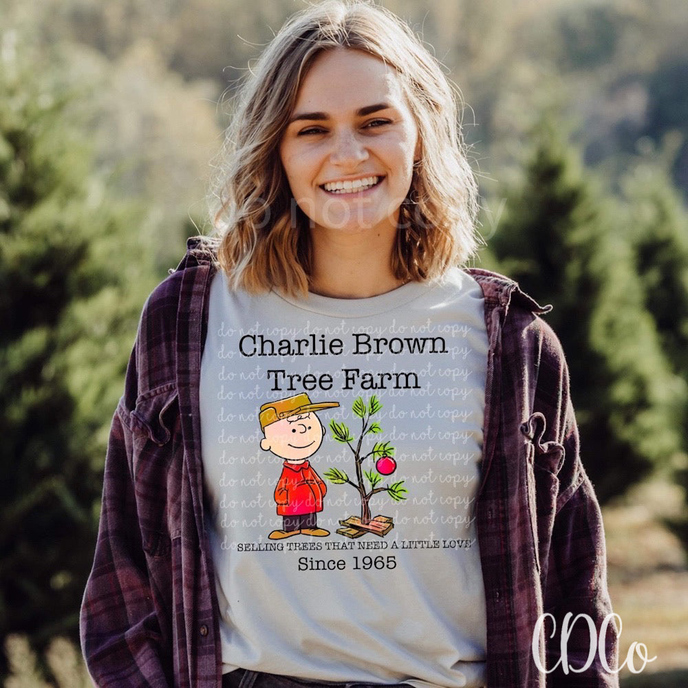 Charlie Brown Tree Farm DTF Chase Design Co.