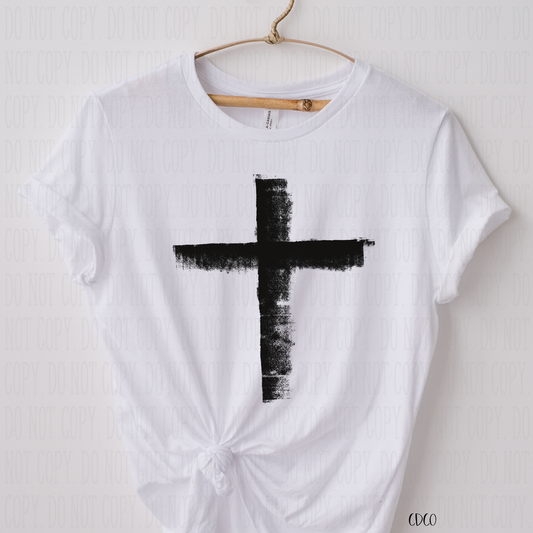 Distressed Cross- SUBLIMATION (400°)