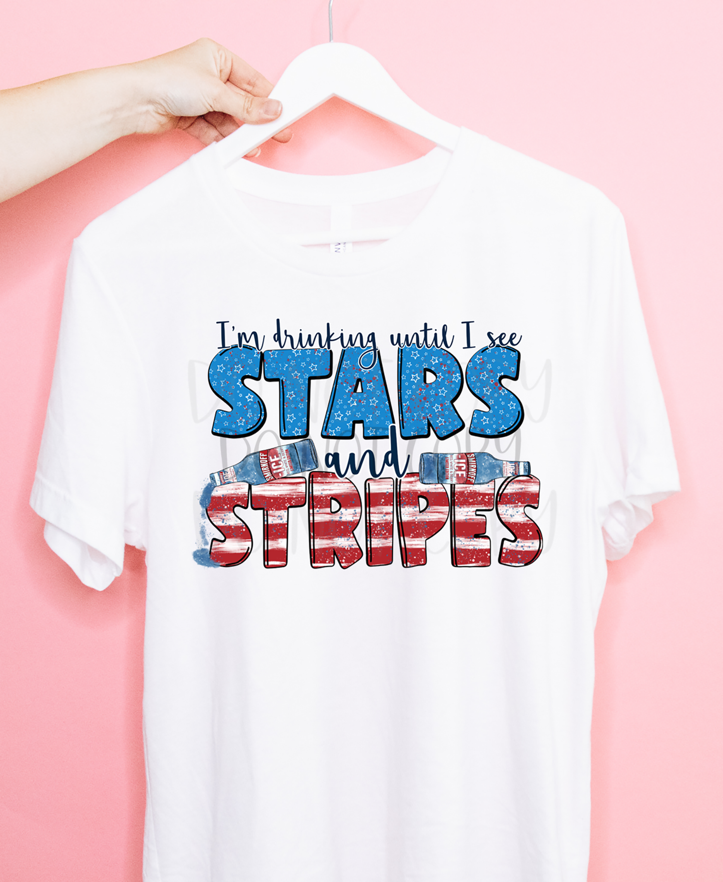 I'm Drinking Until I See Stars and Stripes (Smirnoff) SUBLIMATION (400°)
