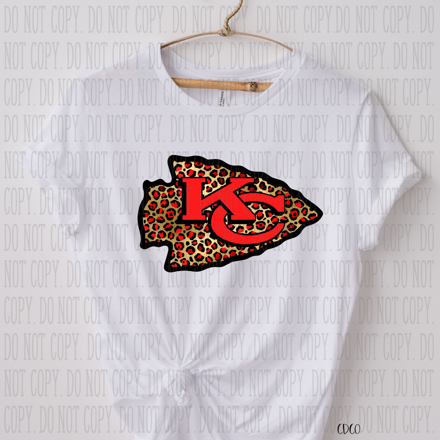 Kansas City Leopard Gold Arrow SUBLIMATION (400°)