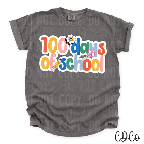 100 Days Of School 3409 DTF