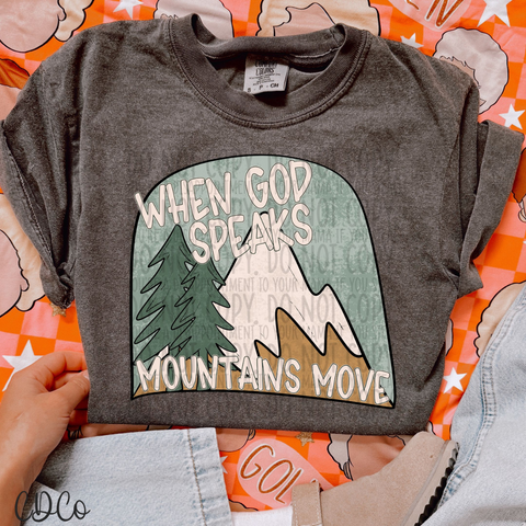 Mountains Move Faith DTF