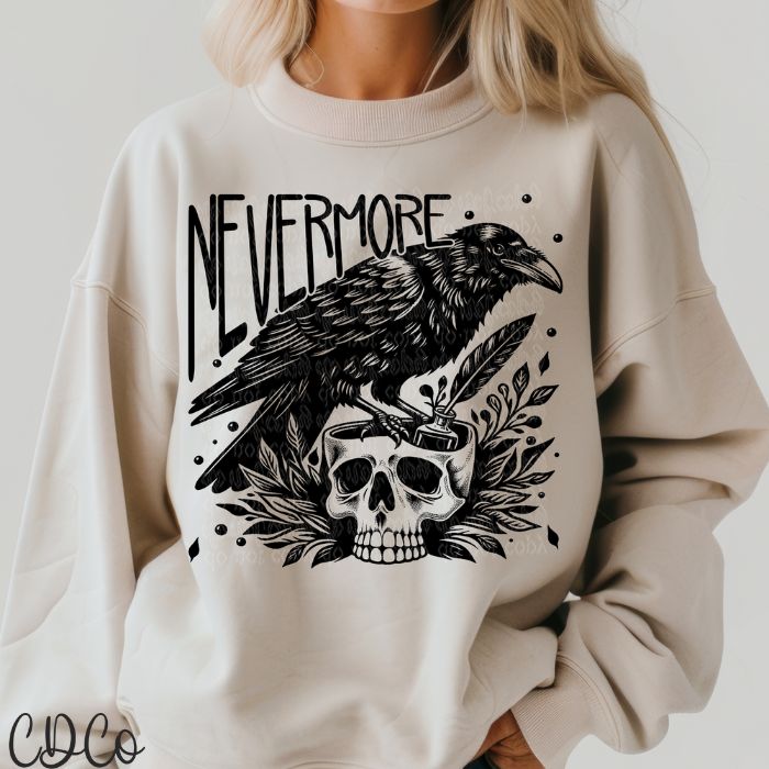 Nevermore Black DTF