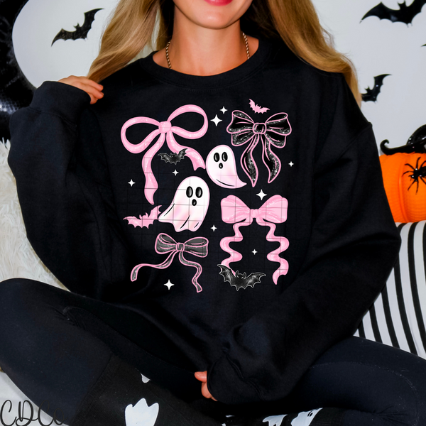 Ghosts With Bows DTF