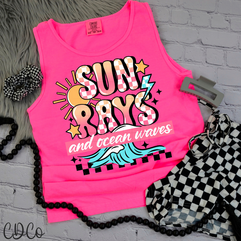 Sun Rays and Ocean Waves 4626 DTF