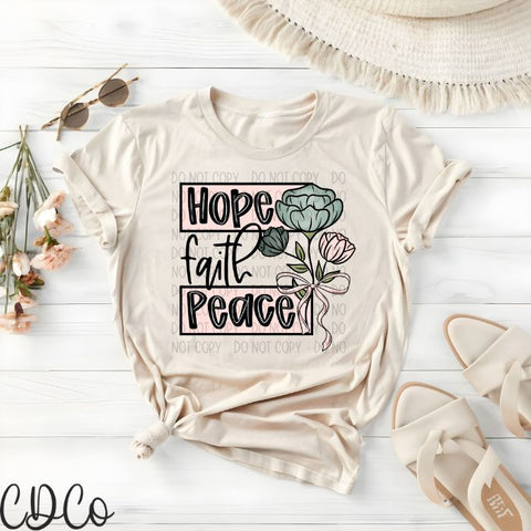 Hope Faith Peace 4141 DTF