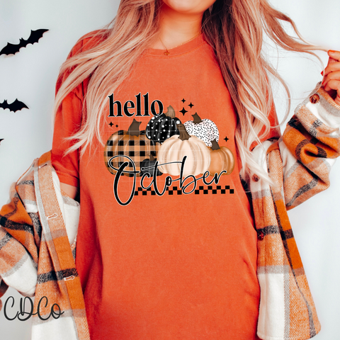 Hello October 4916 DTF