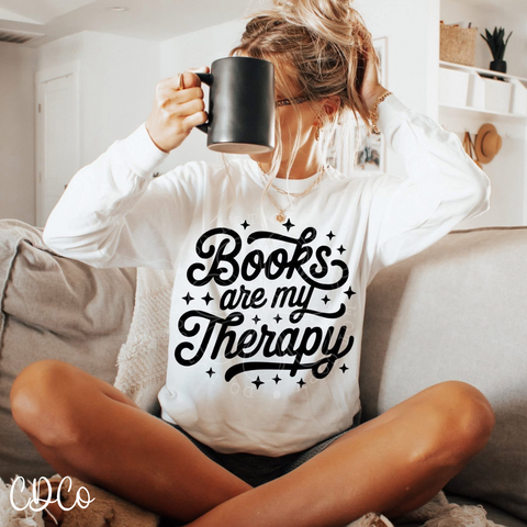 Books Are My Therapy - 7095 DTF