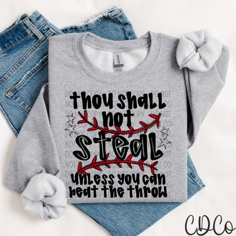 Thou Shall Not Steal Baseball 4061 DTF