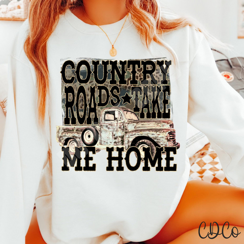 Country Roads Camo Back Truck 4687 DTF