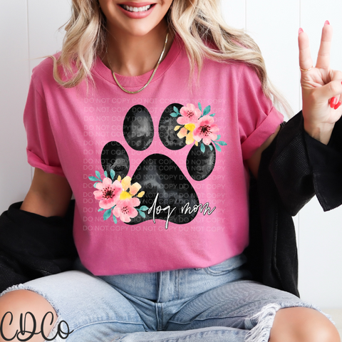 Dog Mom Paw Floral 4100 DTF