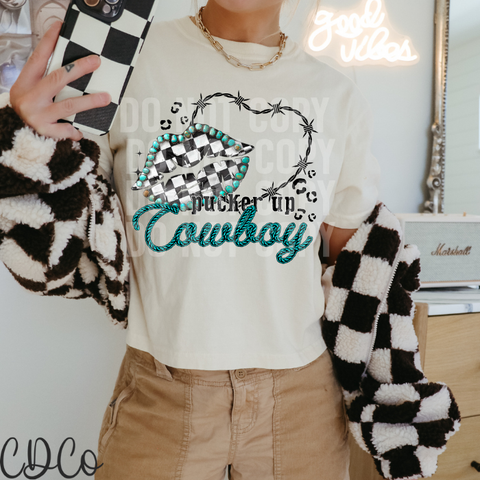 Pucker Up Cowboy 4069 DTF