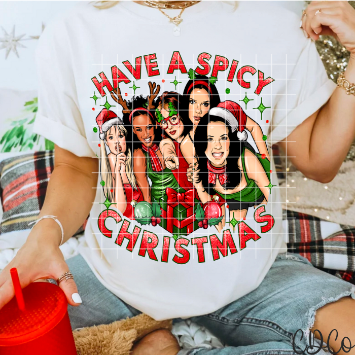 Have A Spicy Christmas Girls DTF