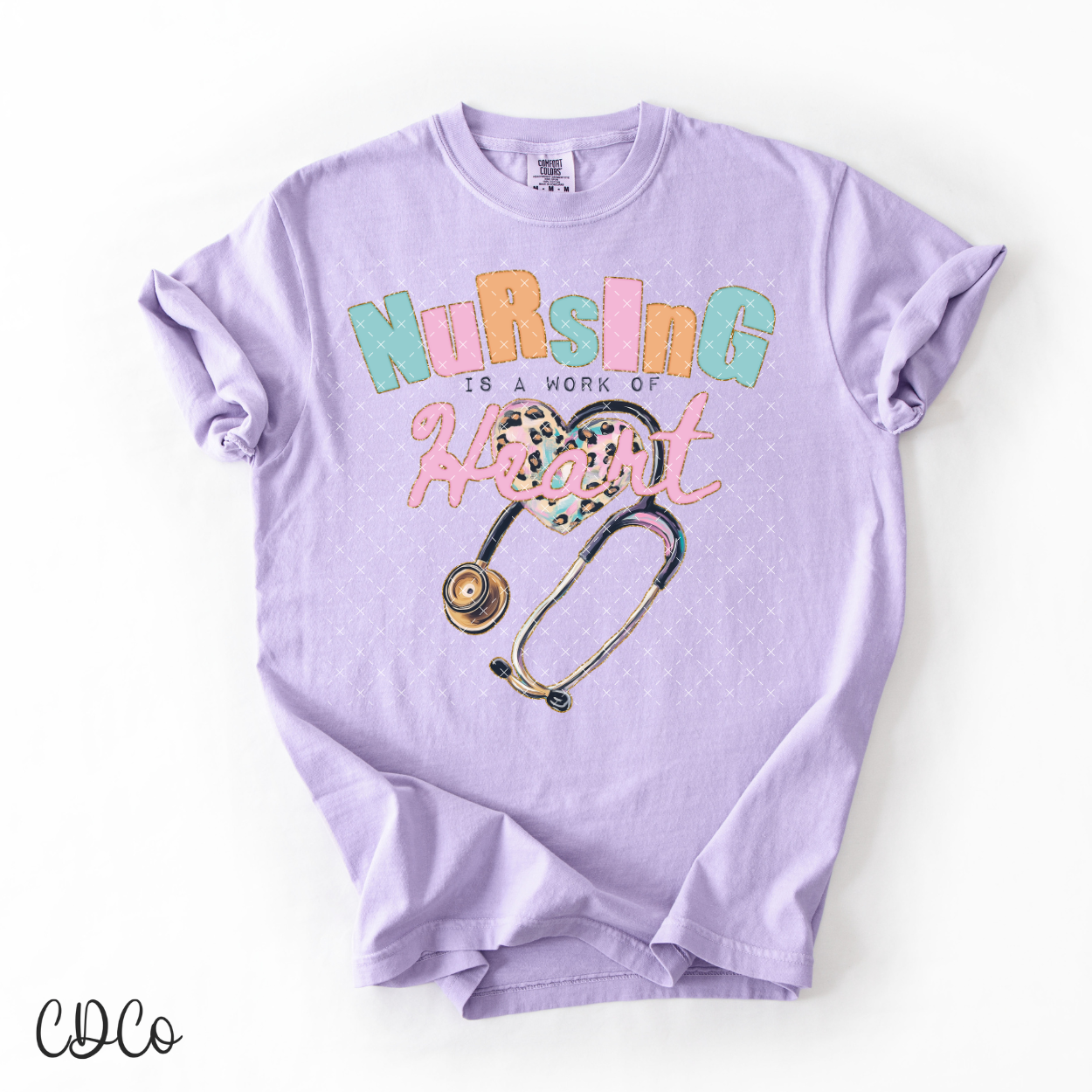 Nursing Is A Work Of Heart 7061 DTF
