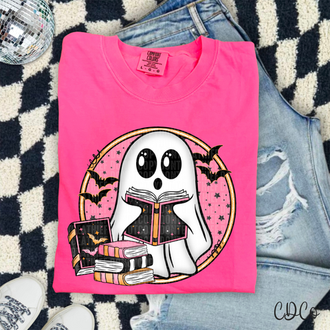 Ghost With Books 7043 DTF