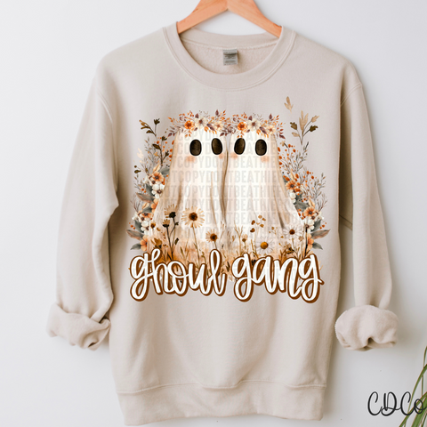 Ghoul Gang Ghost Flowers 7044 DTF