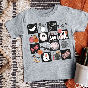 Spooky Checkers In Pink - 7632 DTF