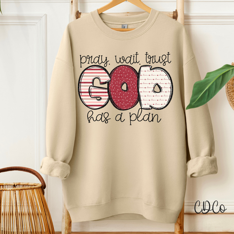 Pray Wait Trust 7045 DTF
