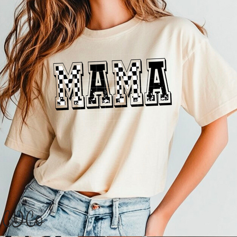Mama Checkered DTF