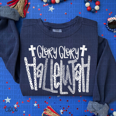 Glory Glory / White 4295 DTF
