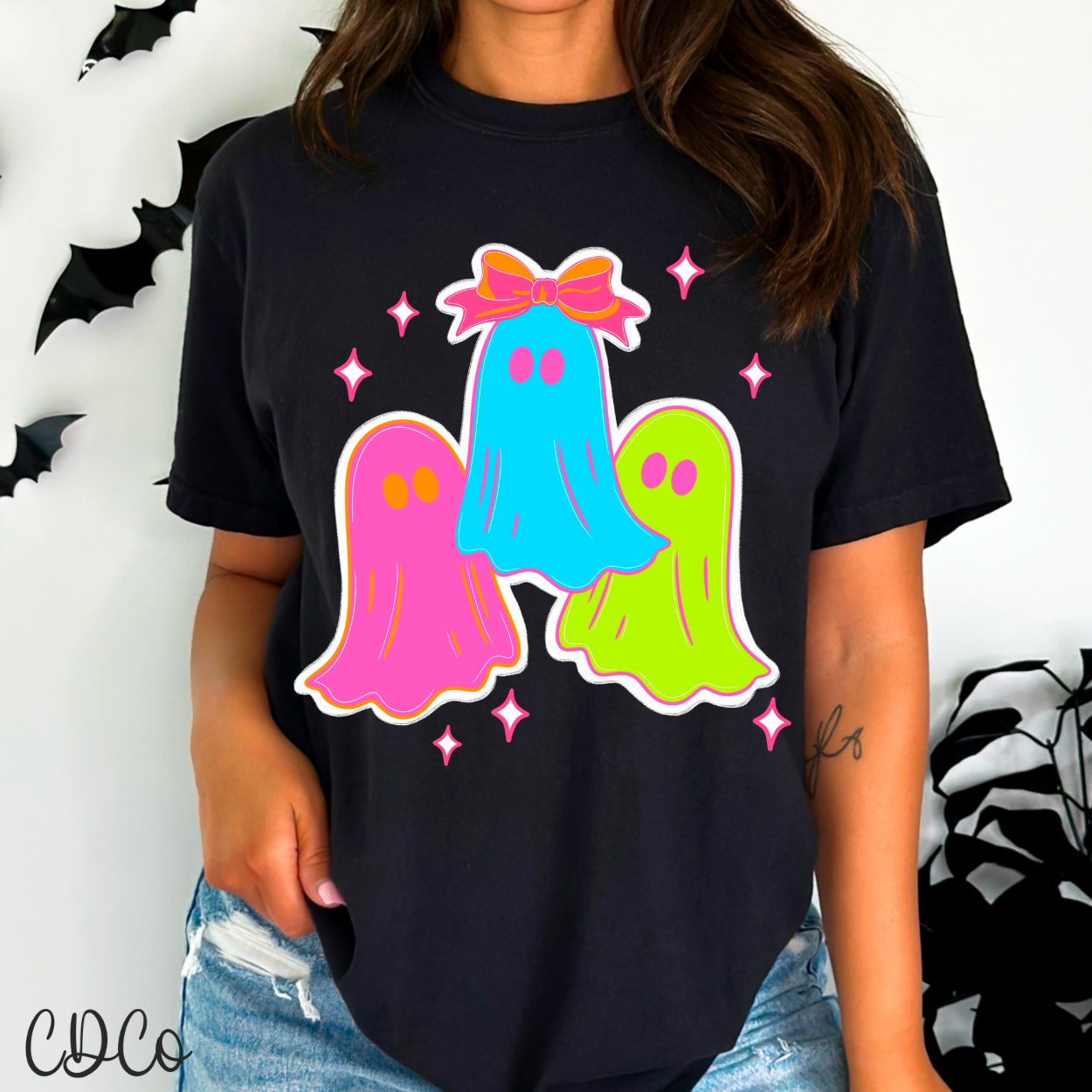 Neon/Bright Ghosts DTF *color will vary, see IRL*