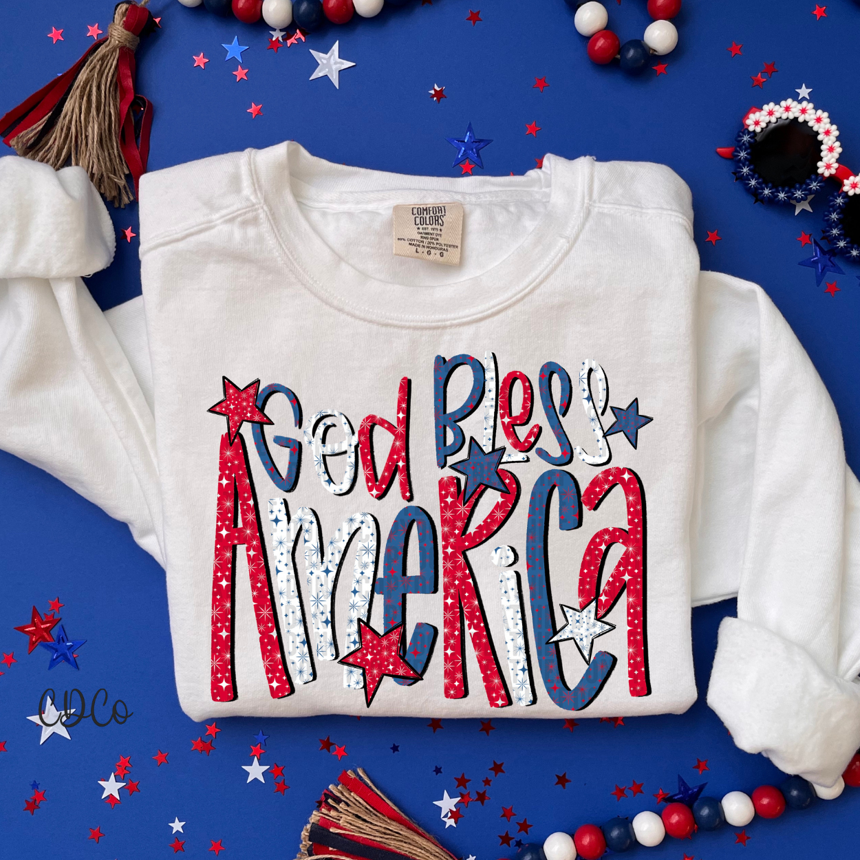 God Bless America Stars 4297 DTF