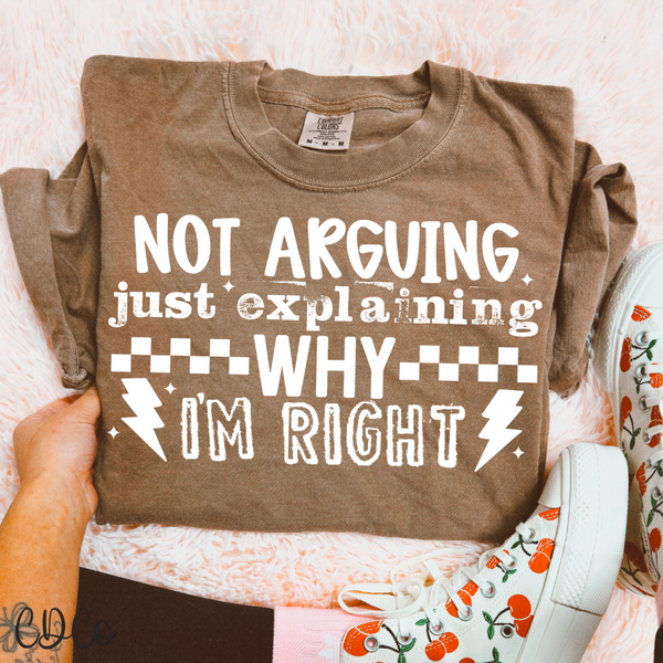 Not Arguing DTF