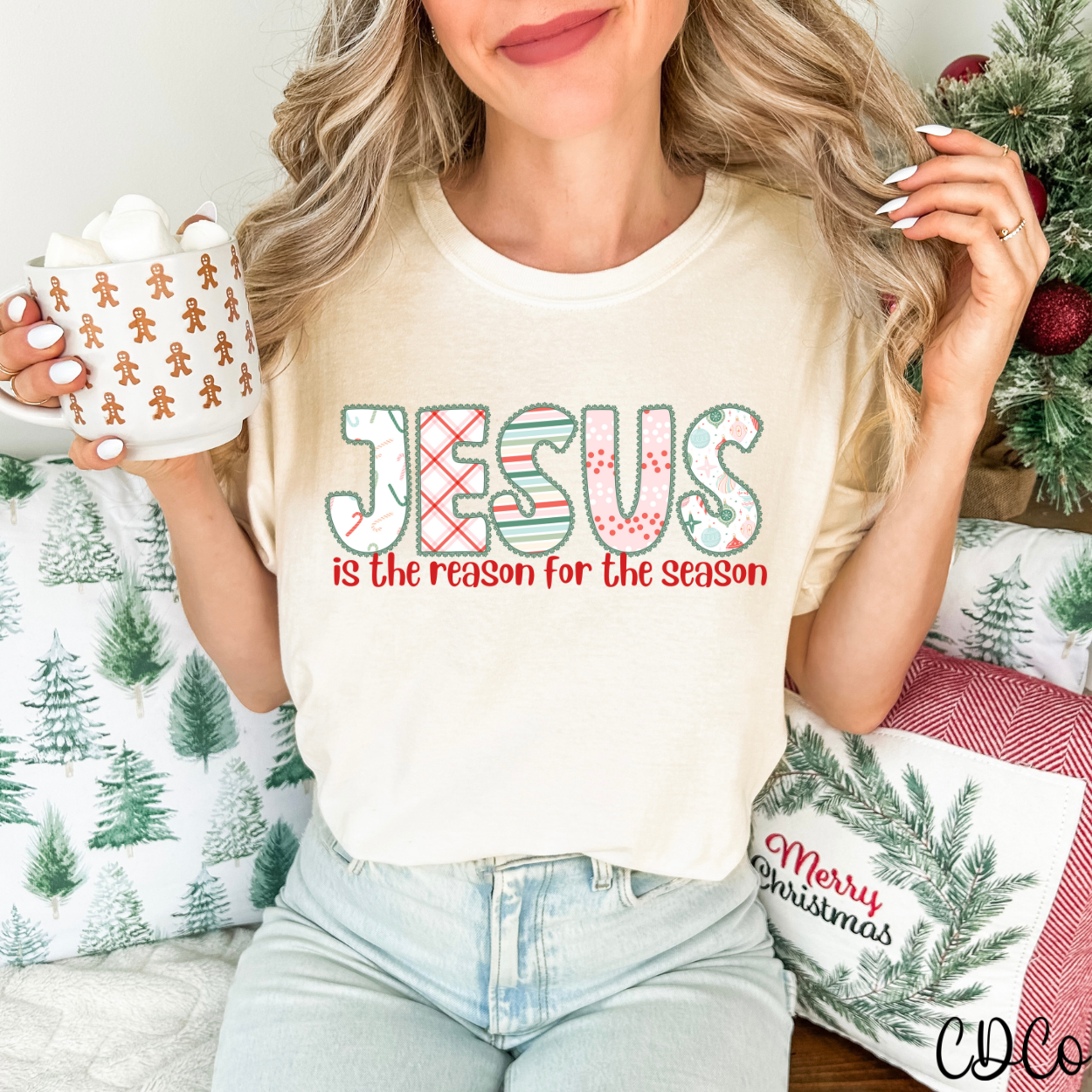 Jesus is the Reason Scallop 7748 DTF