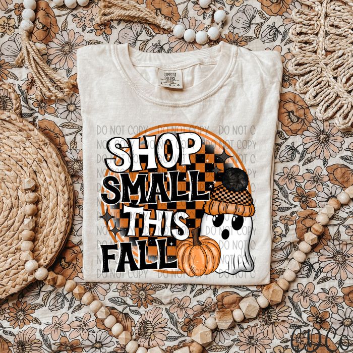 Shop Small This Fall Ghost Checked Round DTF