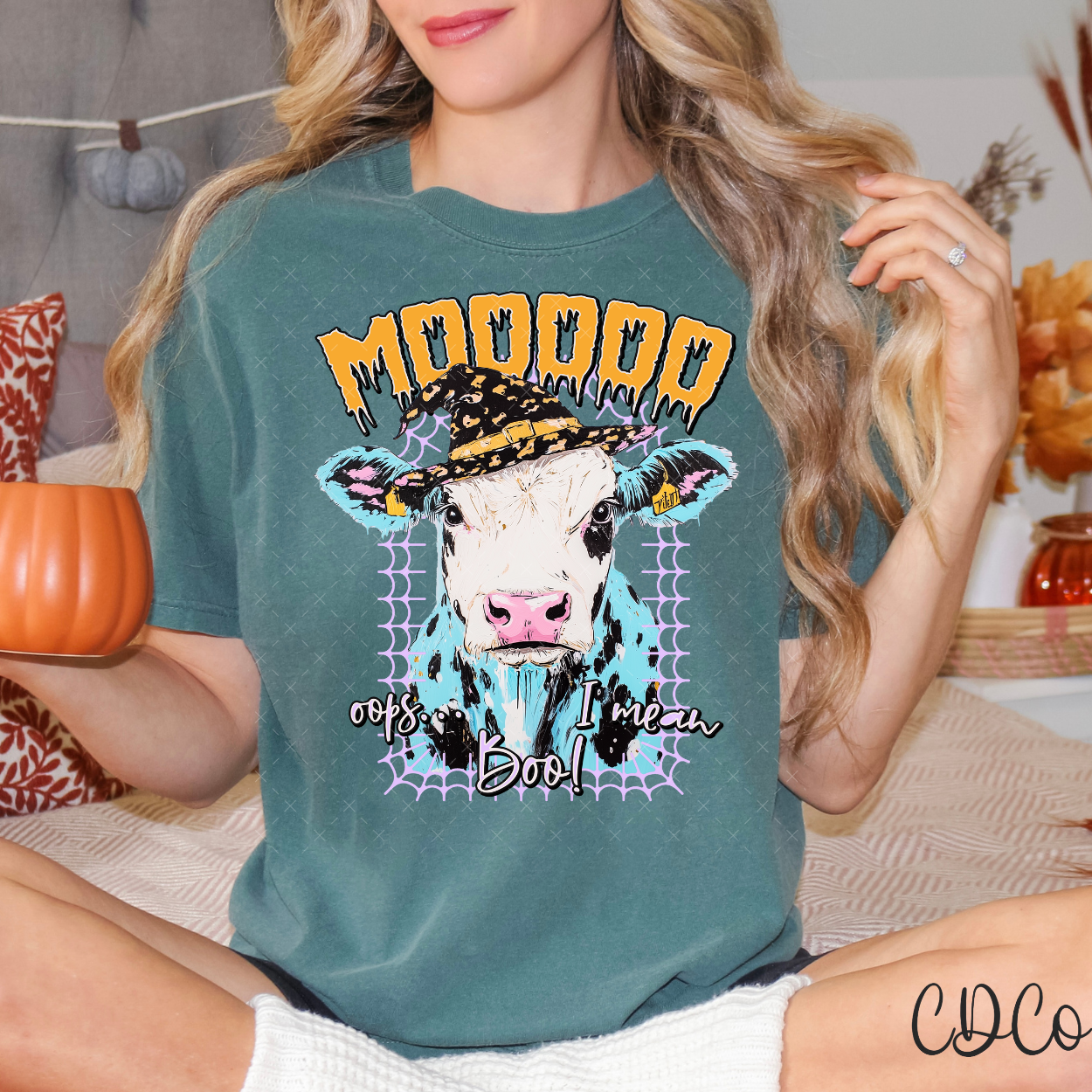 Mooooo Oops I Mean Boo - 7411 DTF