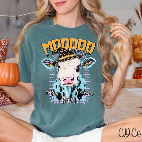 Mooooo Oops I Mean Boo - 7411 DTF